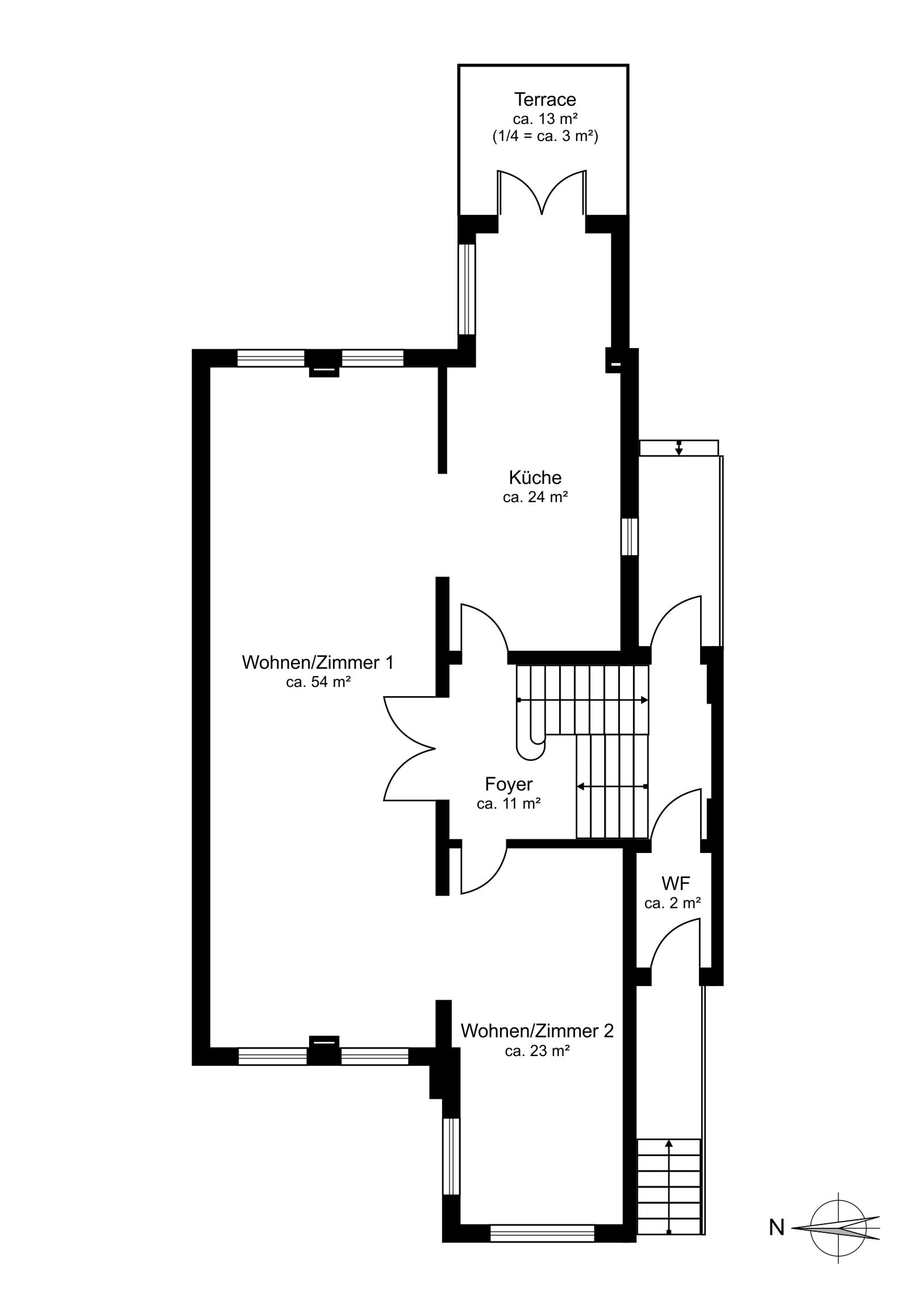 Raised ground floor