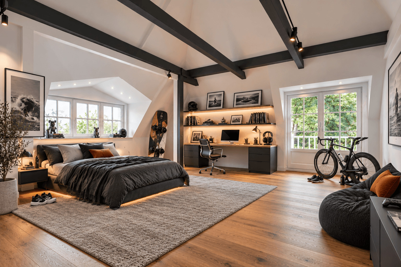 Visualisierung Loftzimmer